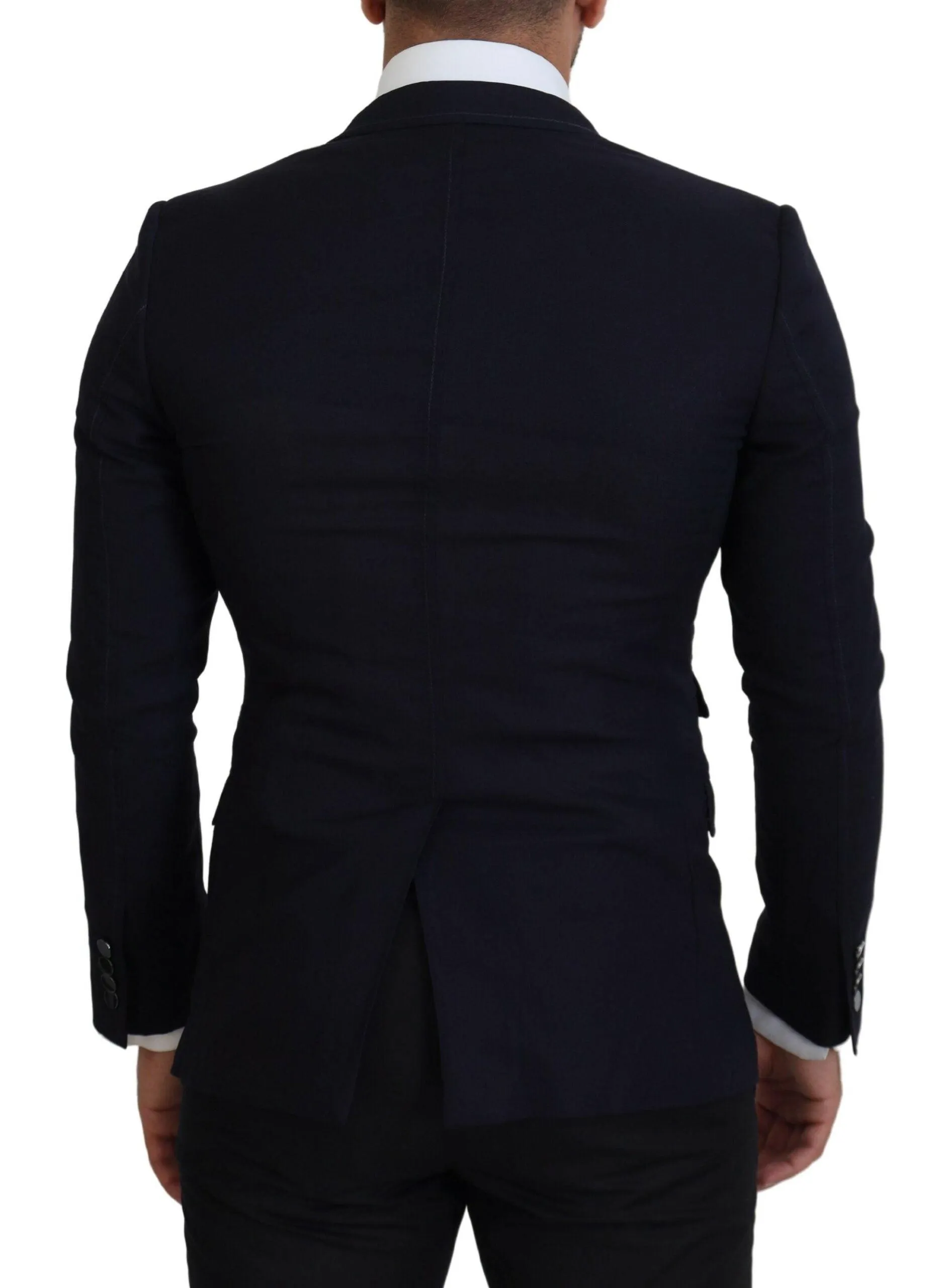 Dolce & Gabbana Black Wool Formal Taormina Blazer