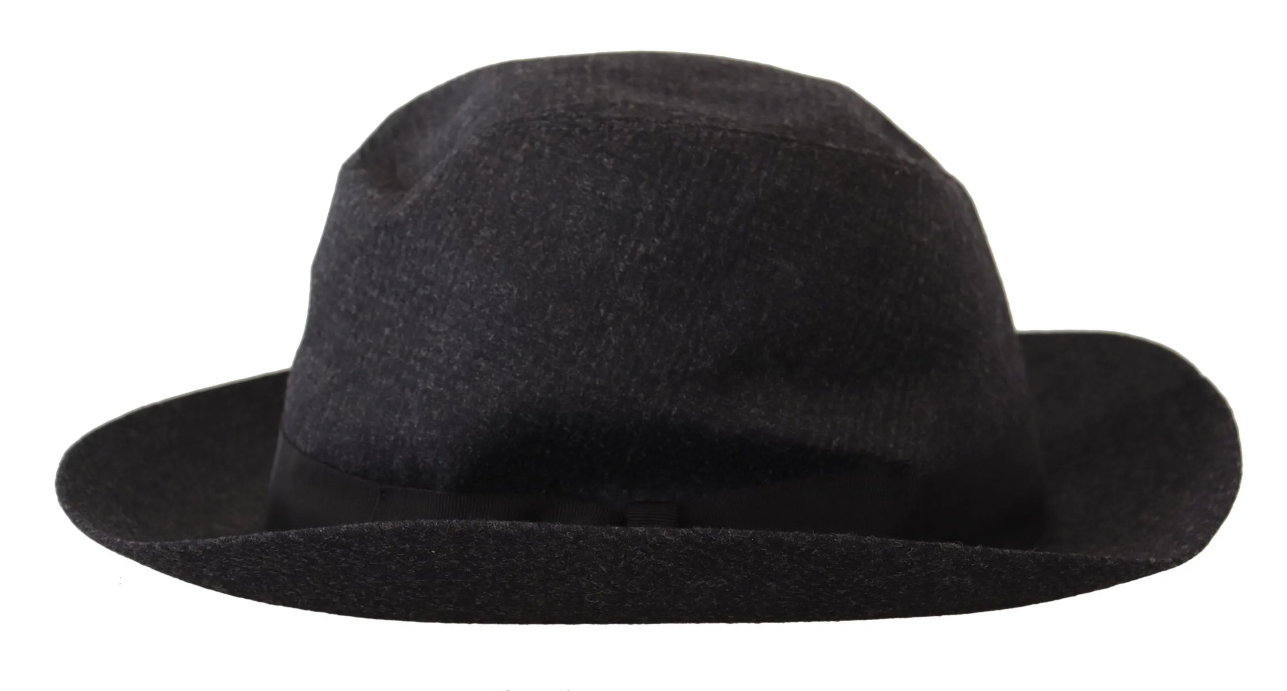 Dolce & Gabbana Gray Wool Knitted Fedora Men Capello Hat