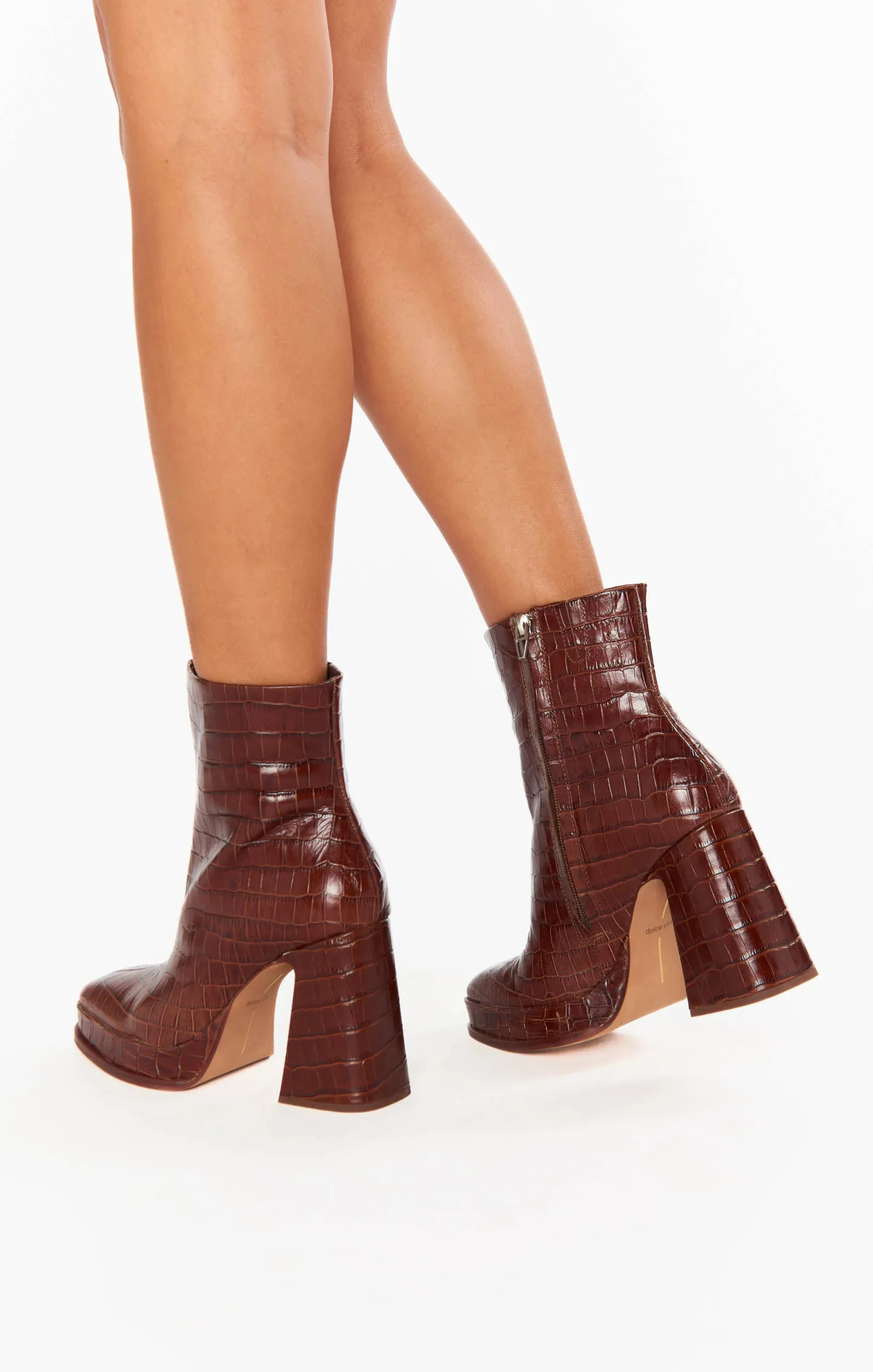 Dolce Vita Lochly Platform Bootie ~ Walnut