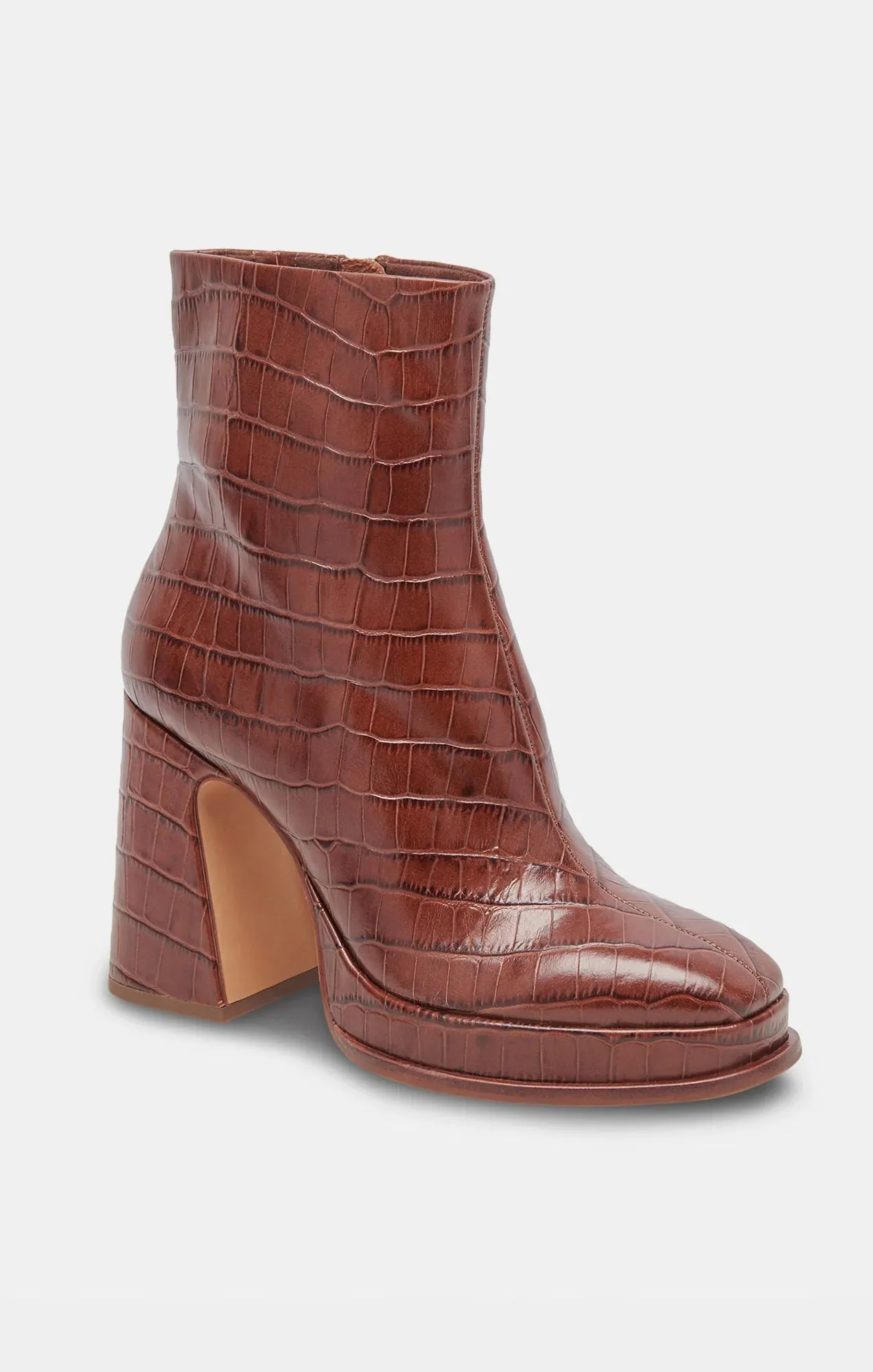 Dolce Vita Lochly Platform Bootie ~ Walnut