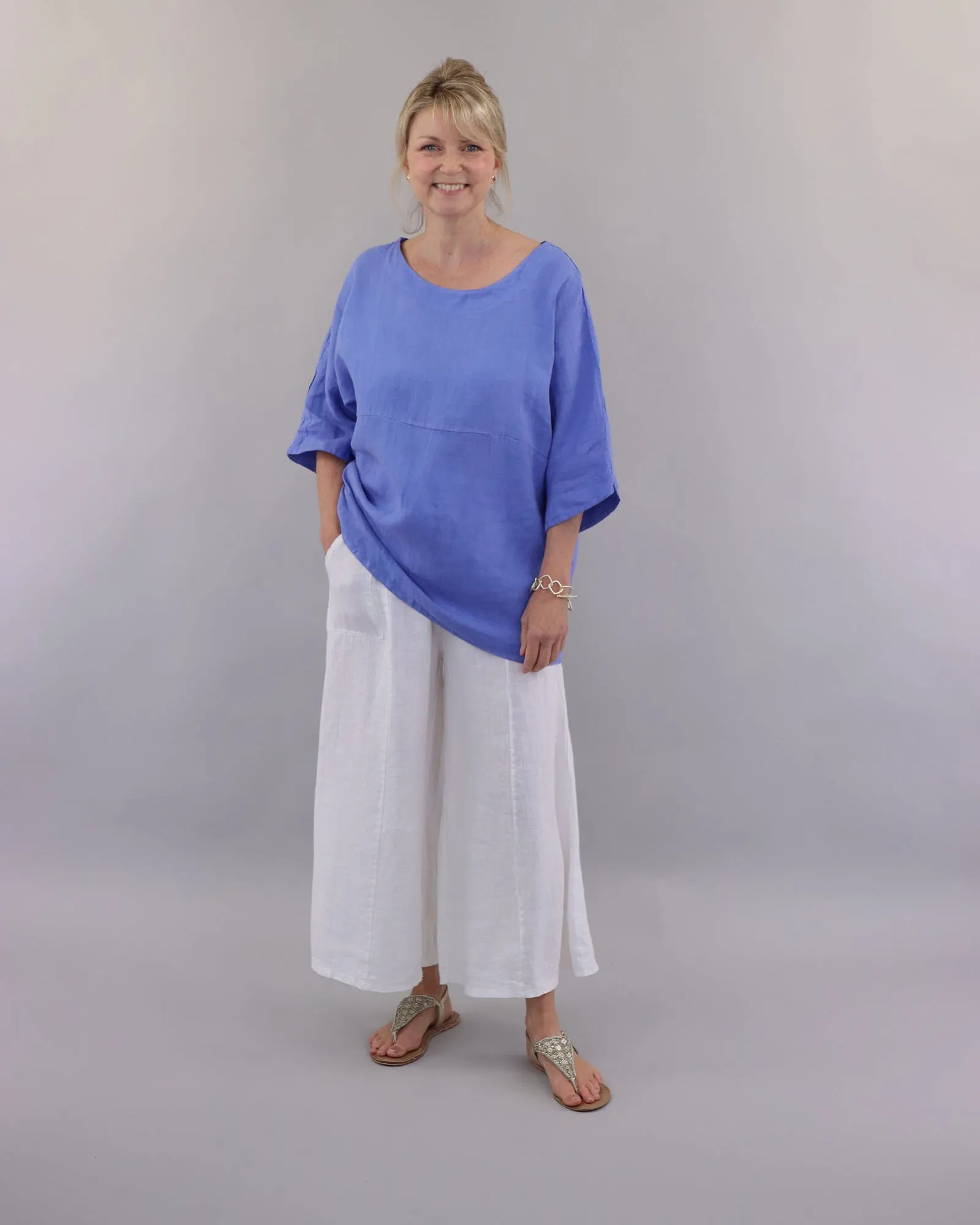 Dolman Sleeve Linen Tunic