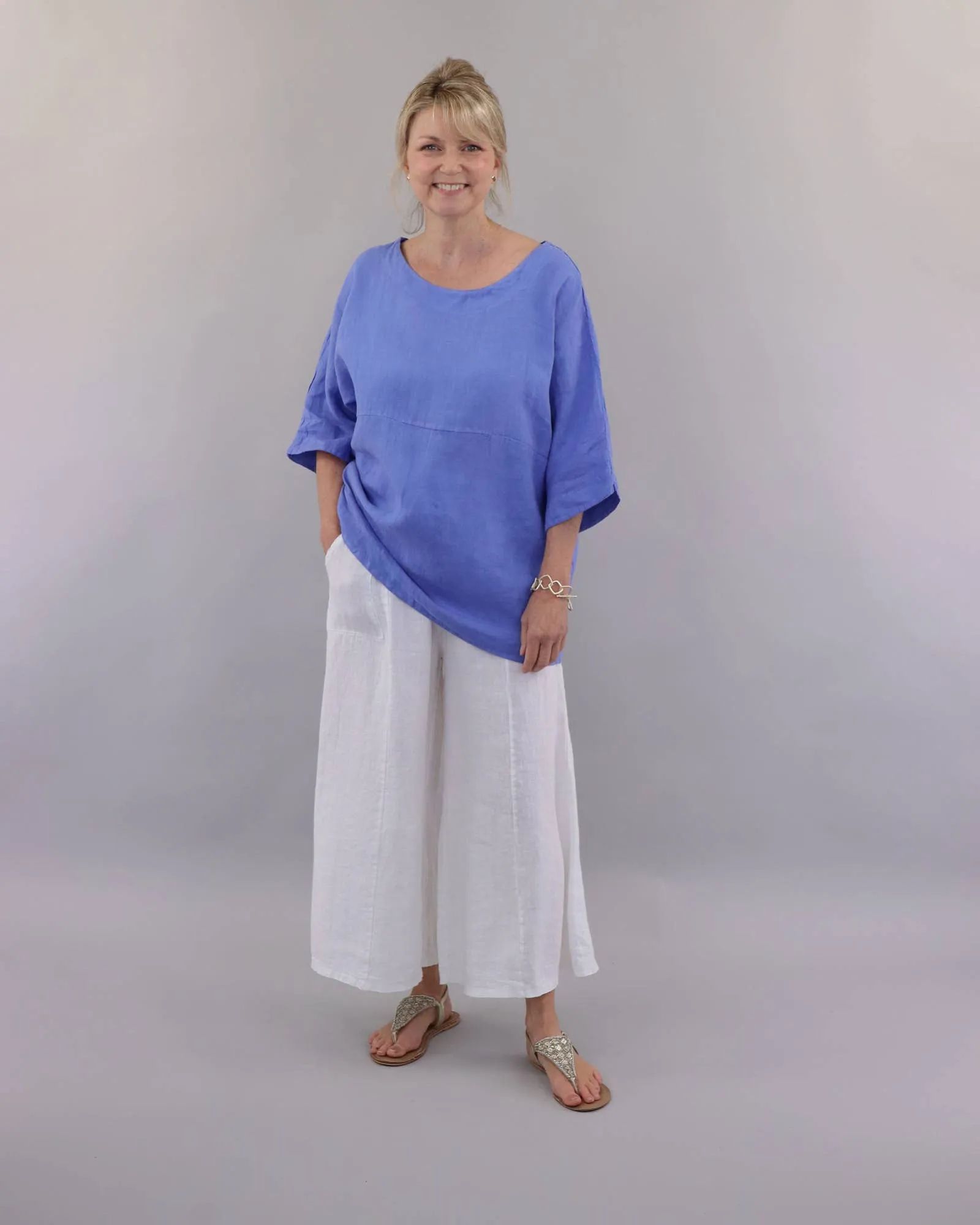 Dolman Sleeve Linen Tunic