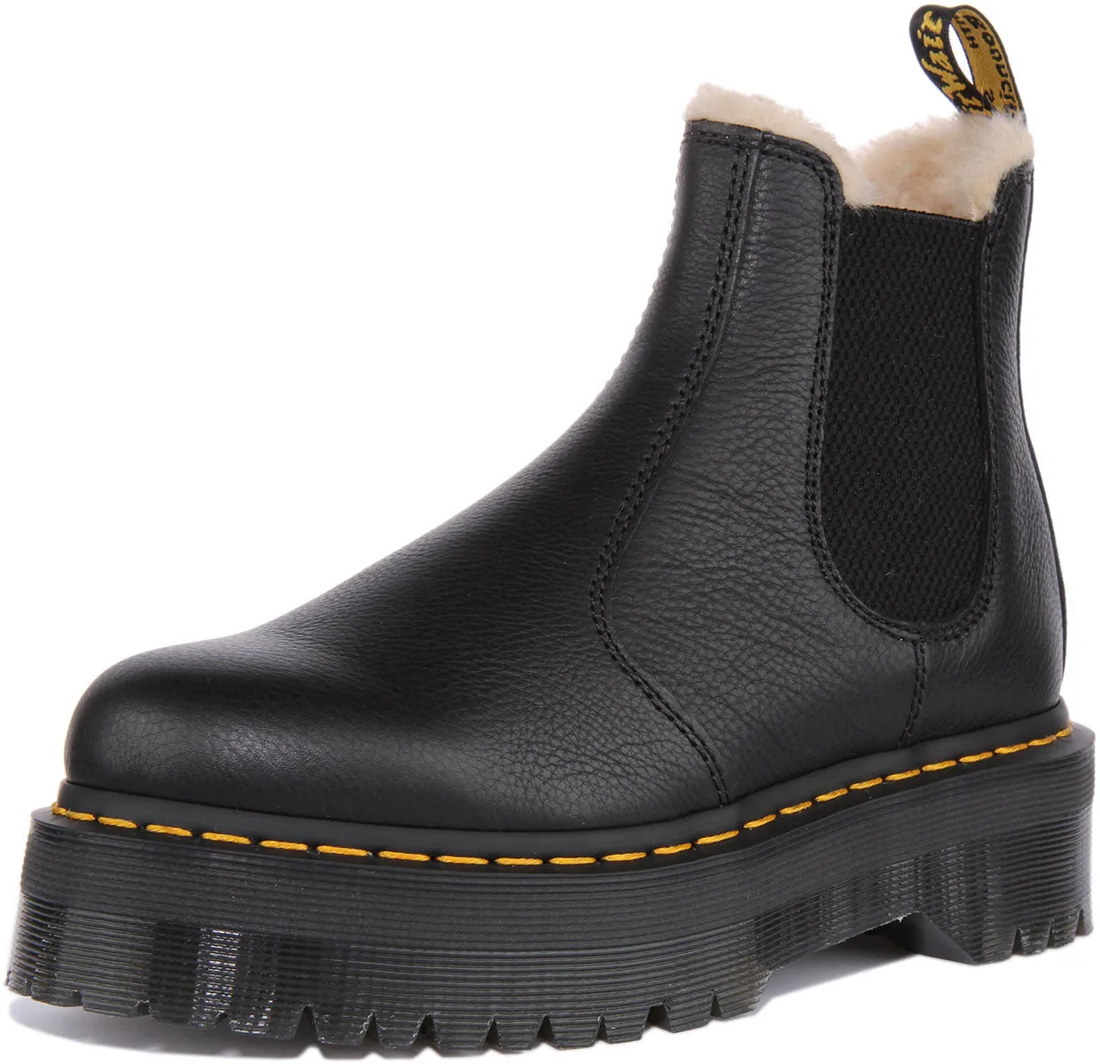 Dr Martens 2976 Quad Fur Lined In Black