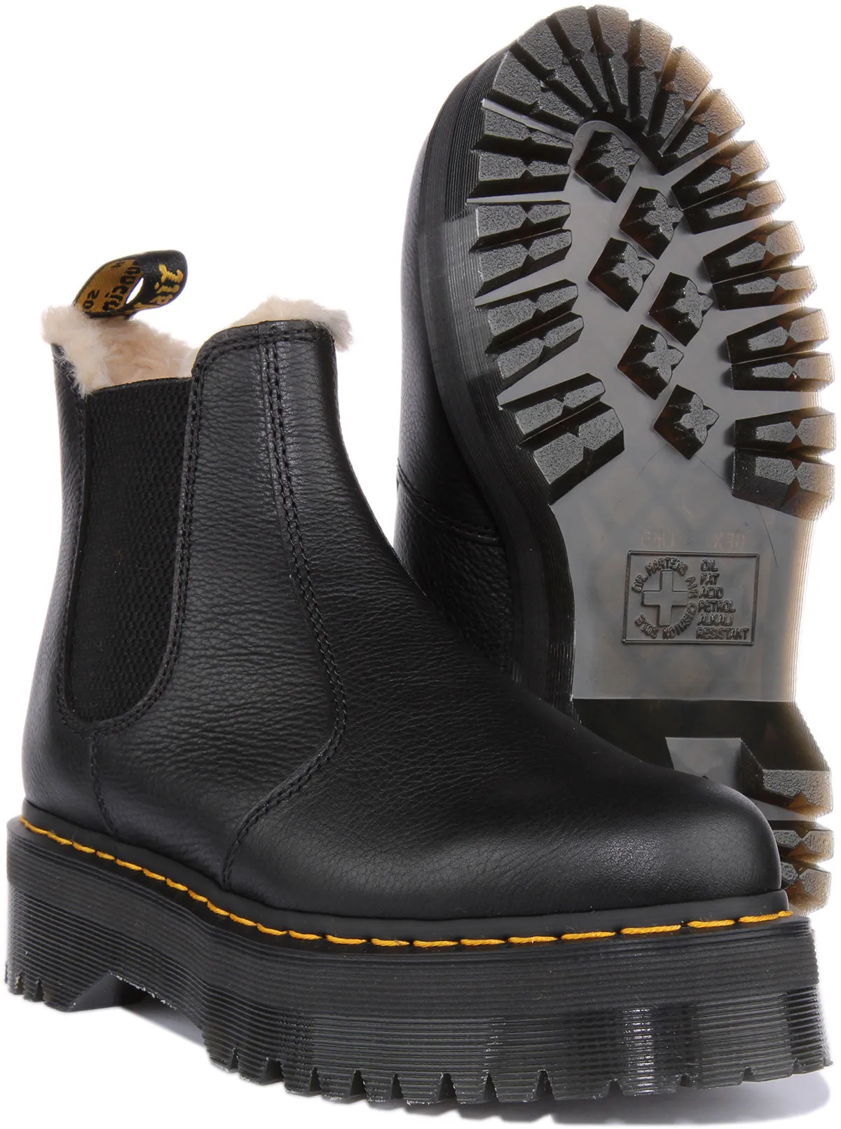 Dr Martens 2976 Quad Fur Lined In Black