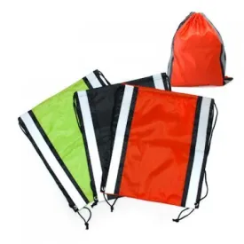 Drawstring Bag With Reflective Panel