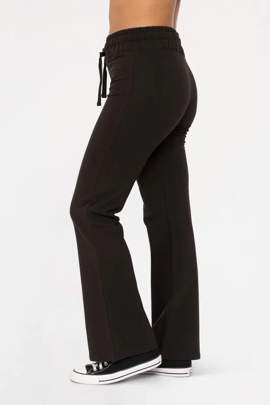 Drawstring Flared Pants