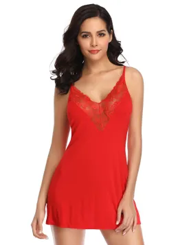 Dreamy Red Lace Intimates Sleepwear