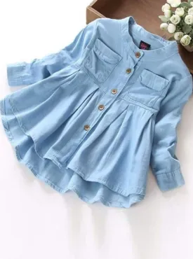 Dress To Impress Button-Down Chambray Tunic