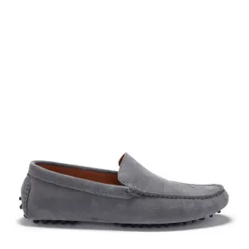 Driving Loafers, slate grey suede