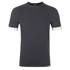 Dsquared2 Stand Out DSQ Logo T Shirt in Anthracite