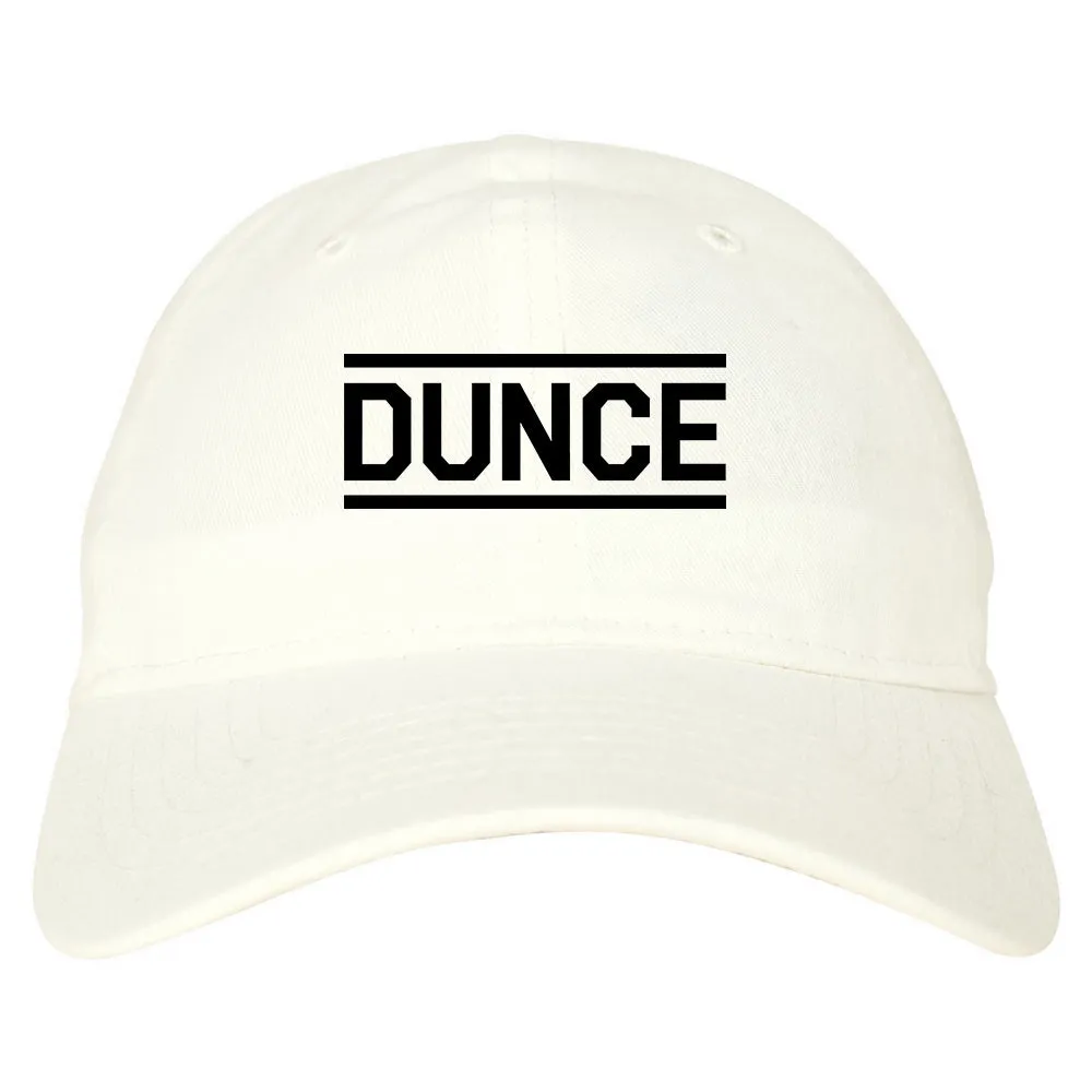 Dunce Funny Mens Dad Hat Baseball Cap