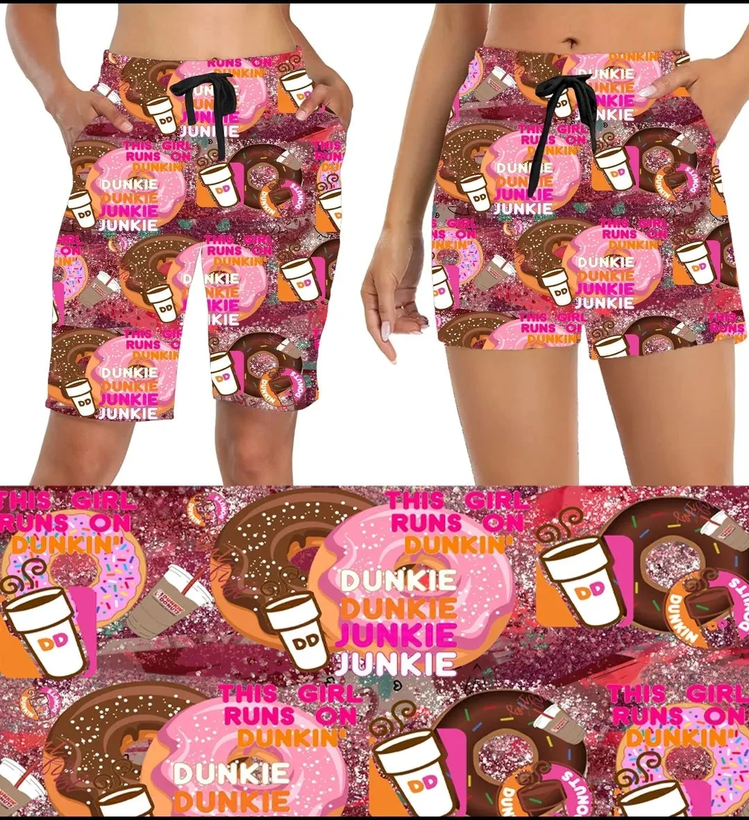 Dunkin' Leggings,Capris and jogger Shorts