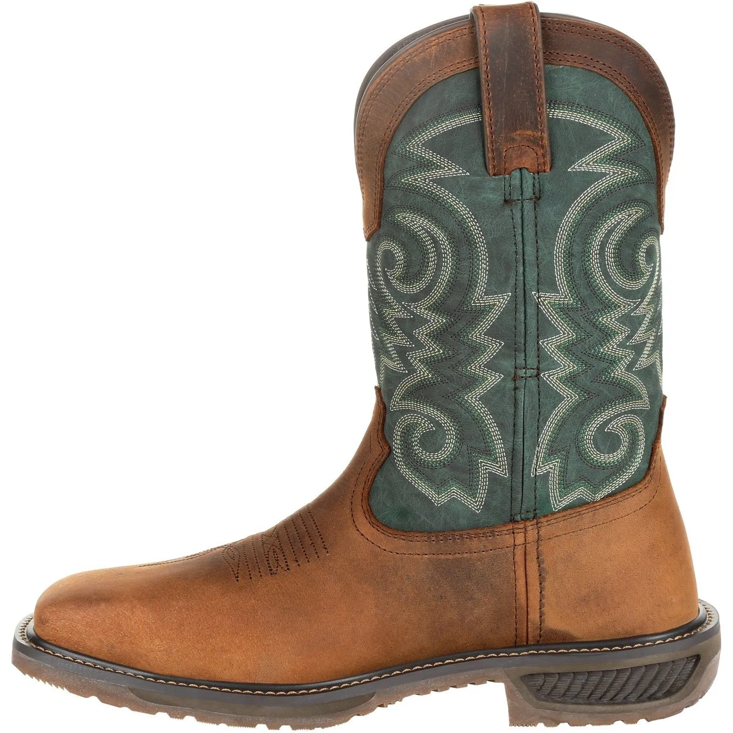 Durango Men's Workhorse 11" Steel Toe Western Work Boot- Brown- DDB0192