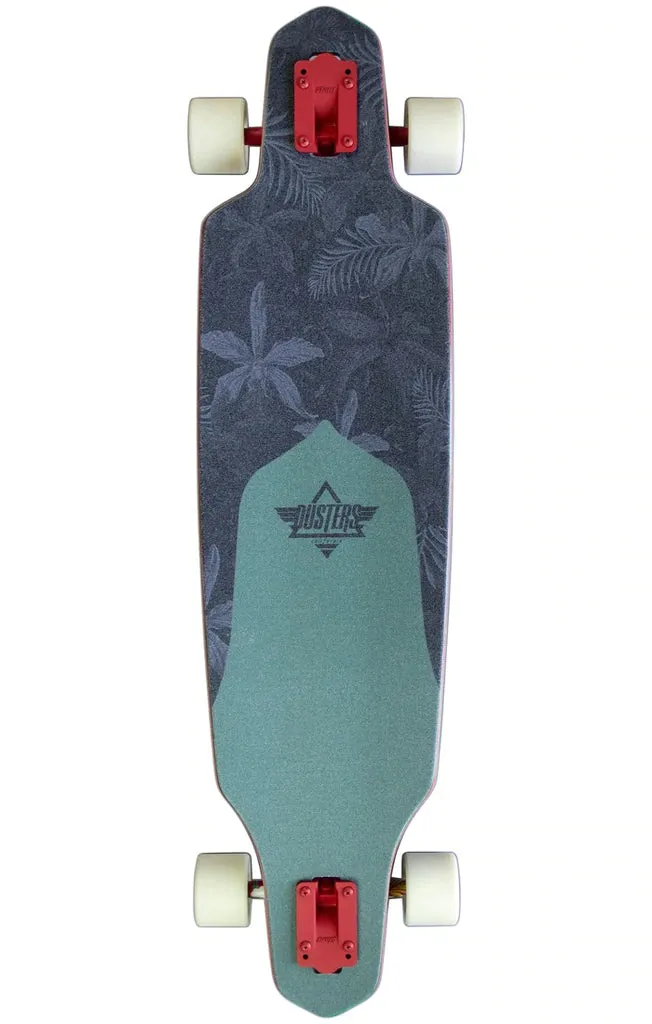 Dusters Channel Floret Longboard Complete - 38" Red/Green