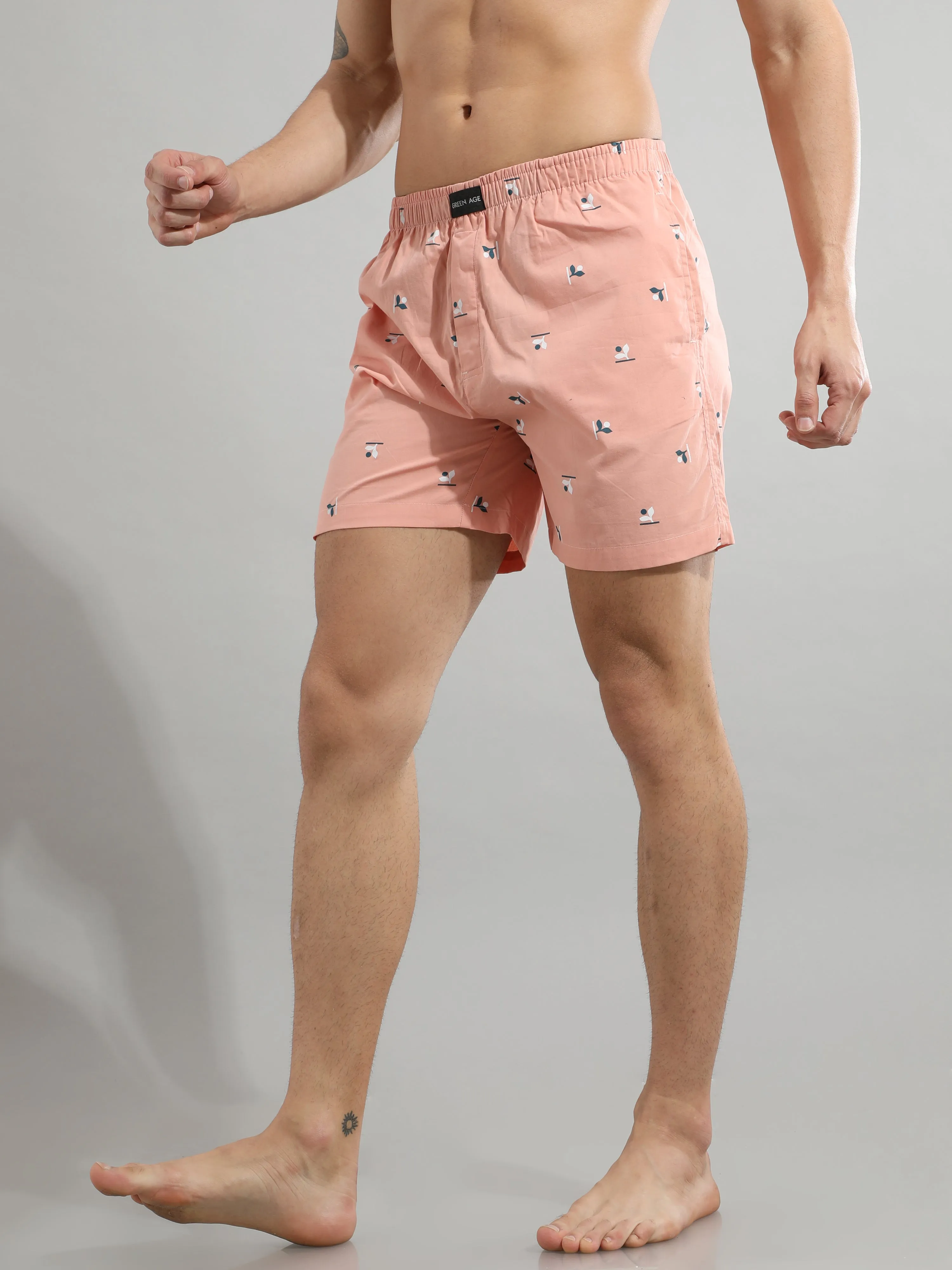 Dusty Rose Cotton Boxers