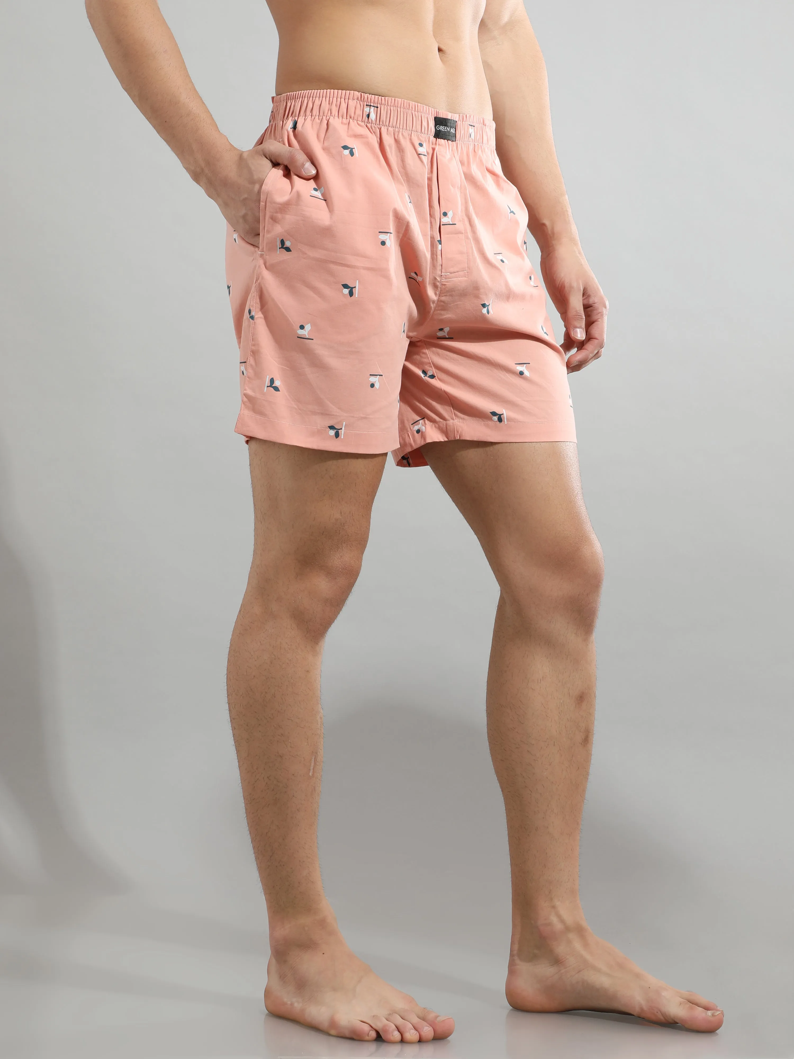 Dusty Rose Cotton Boxers