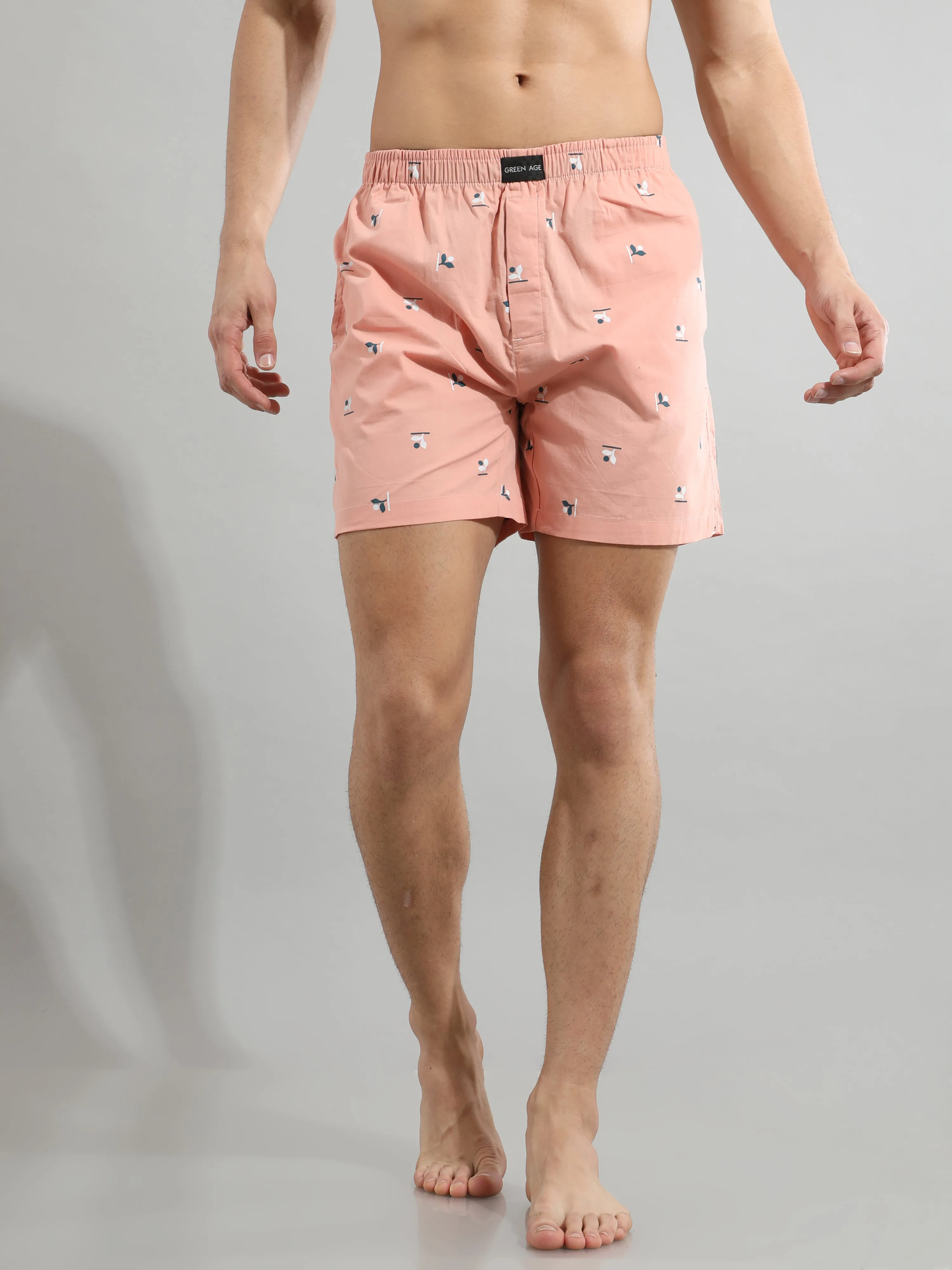 Dusty Rose Cotton Boxers