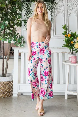 Dusty Rose Floral Pants - #4867-4872