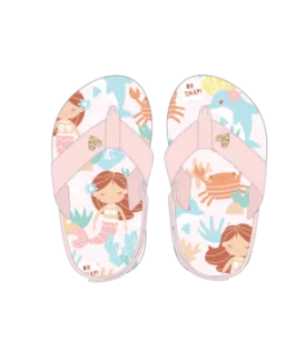 Earth Nymph "Seaside" Baby Girl Flip Flops