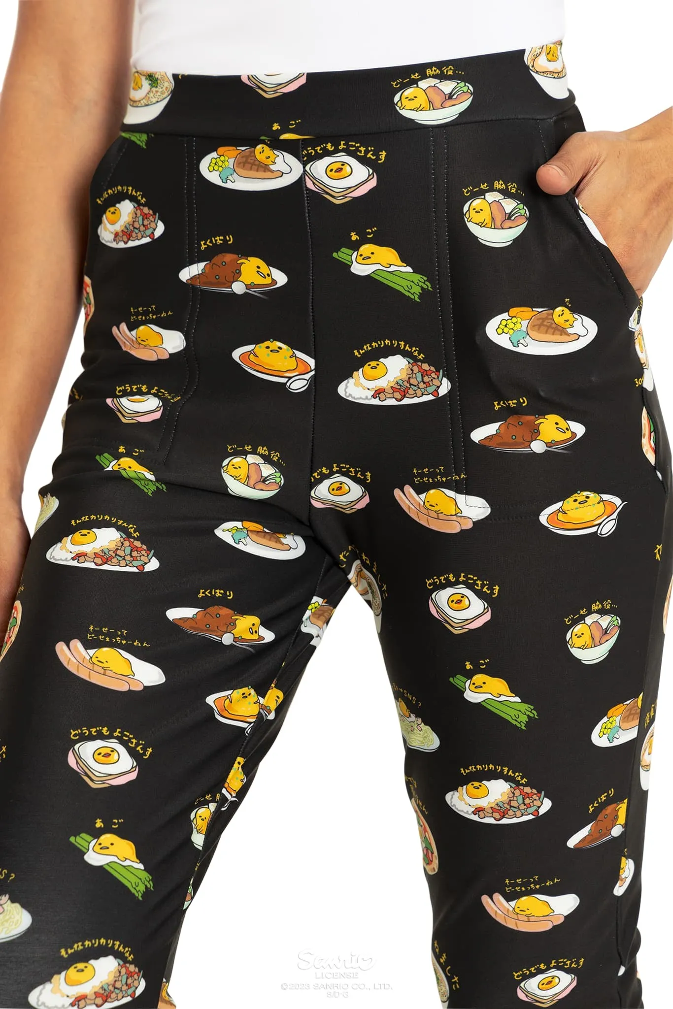 Eat With Gudetama Cuffed Pants