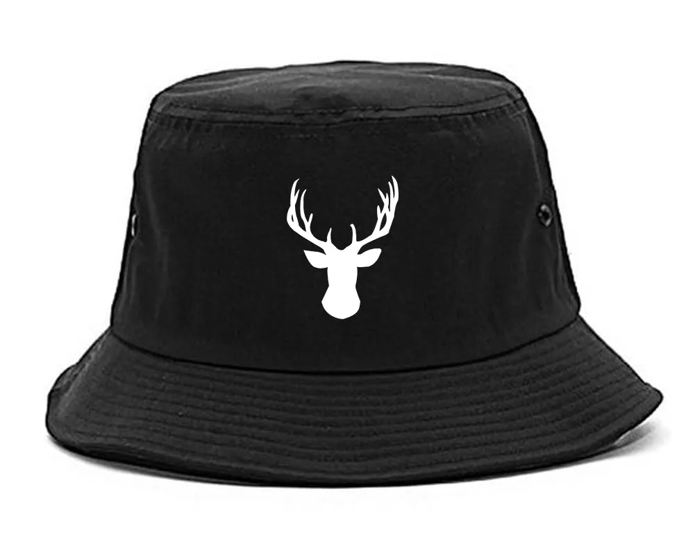 Elk Antler Deer Animal Mens Bucket Hat