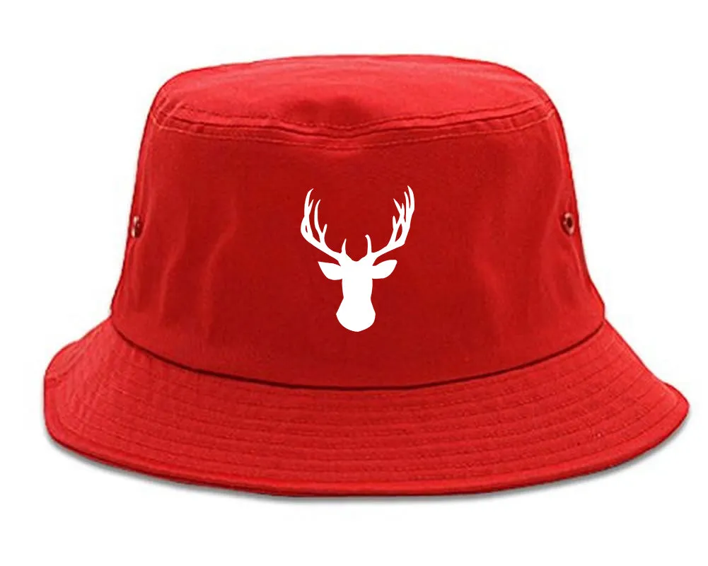 Elk Antler Deer Animal Mens Bucket Hat