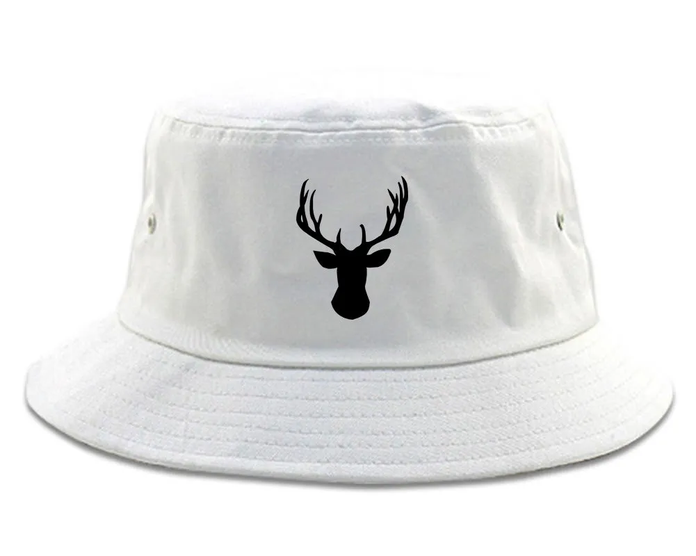 Elk Antler Deer Animal Mens Bucket Hat