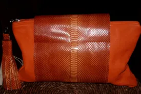 Ellen Craft-clutch bag- orange/orange