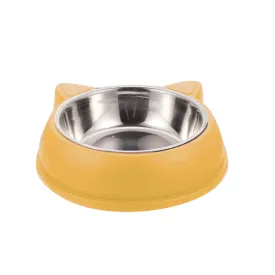 Emily Pets Food Serving Storage Container Heavy Matte Finish Bowl for Dogs and Cats (Yellow)