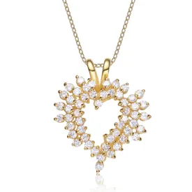 Emma Accent Open Heart Necklace