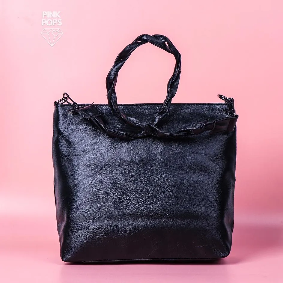 Endearing Black Solid Girls Bag.jpg