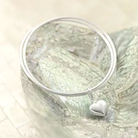 Entwined Heart Bangle - SBGL319