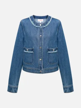 EP YAYING Chanel-style Denim Jacket