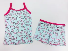 Esme Flamingo Camisole & Boxer Set