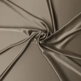 Espresso Elegance Pure Silk Satin Fabric, 110cm Wide - Buy Online-D18359