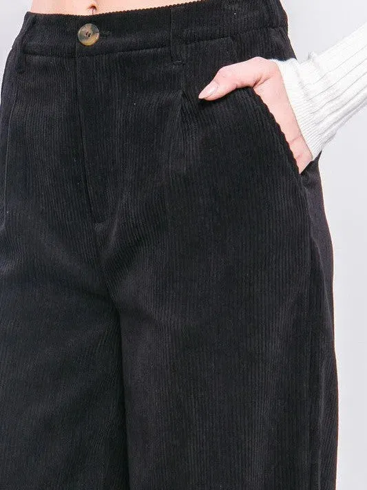 Everyday Style Corduroy Trouser Pants