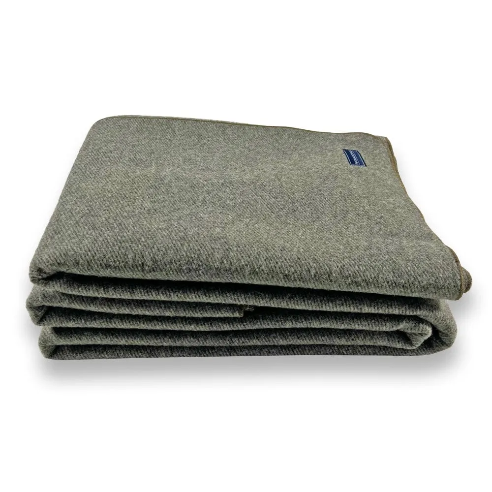 Factory Second Summit Wool Blanket - Olive