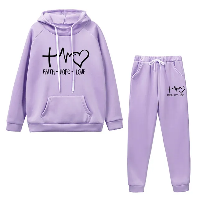 'Faith Hope Love' Christian Tracksuit Set