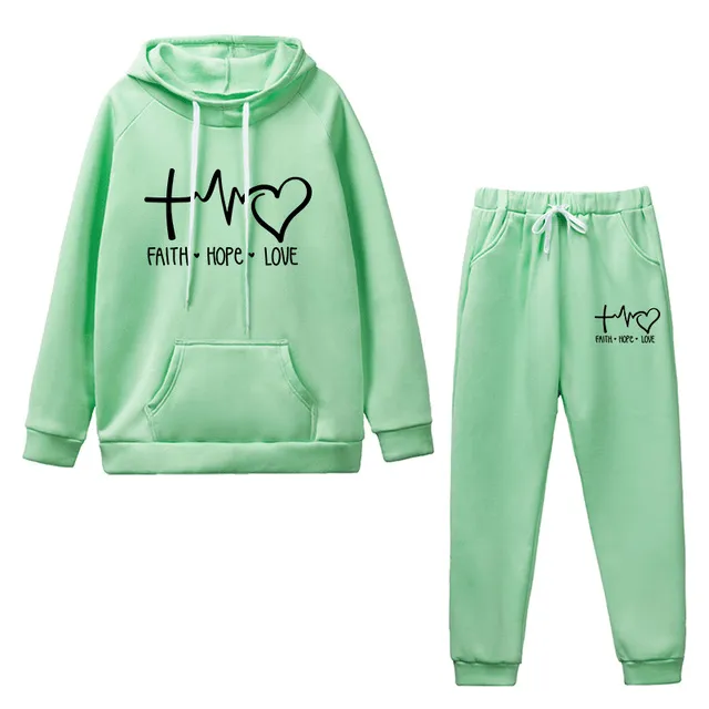 'Faith Hope Love' Christian Tracksuit Set