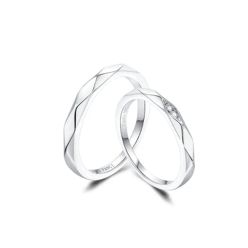 FANCIME "All Angles" Matching Sterling Silver Rings