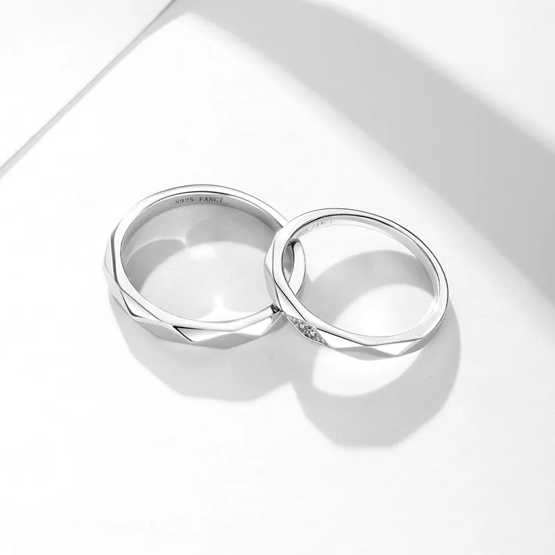 FANCIME "All Angles" Matching Sterling Silver Rings