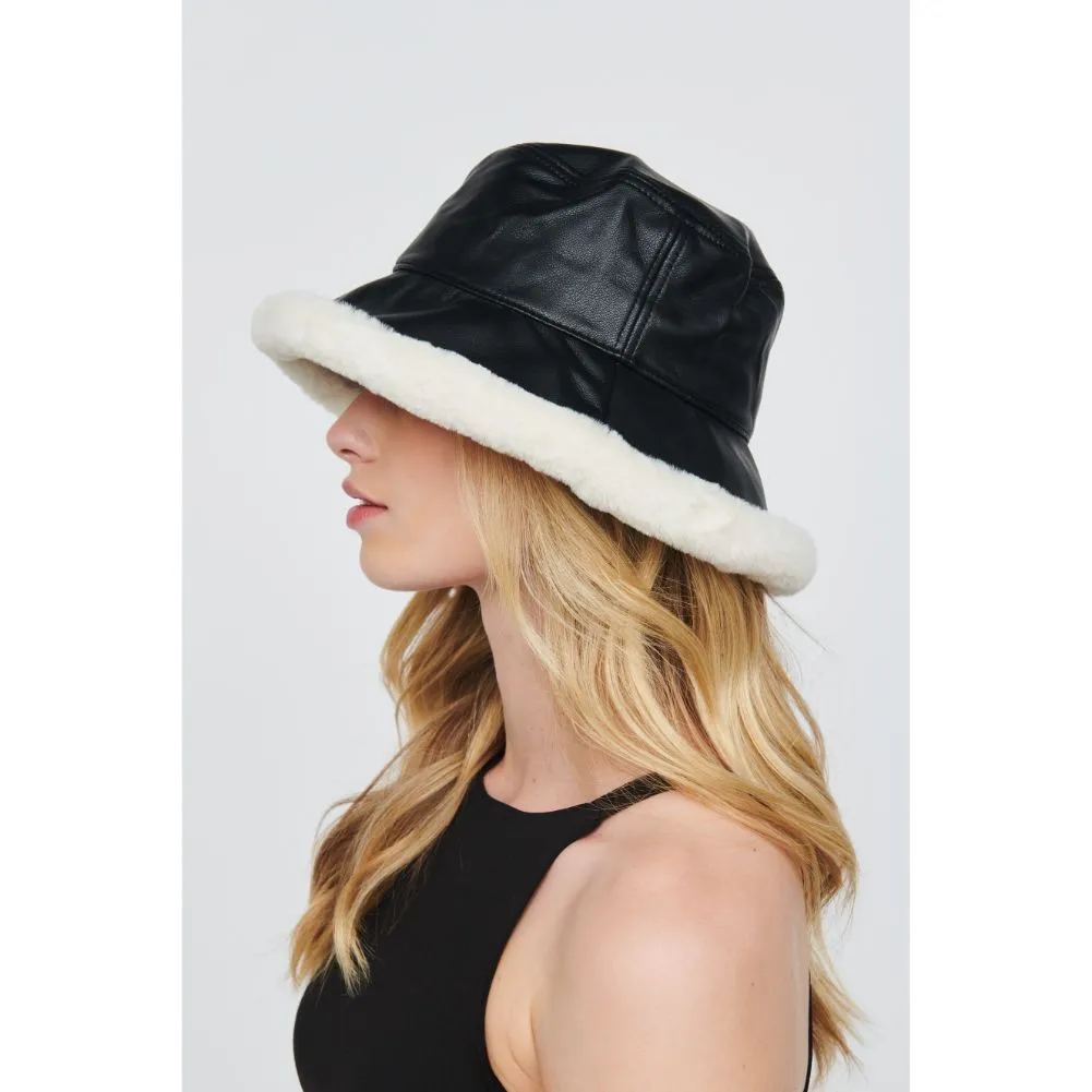 Faux Fur Trimmed Bucket Hat Bucket Hat