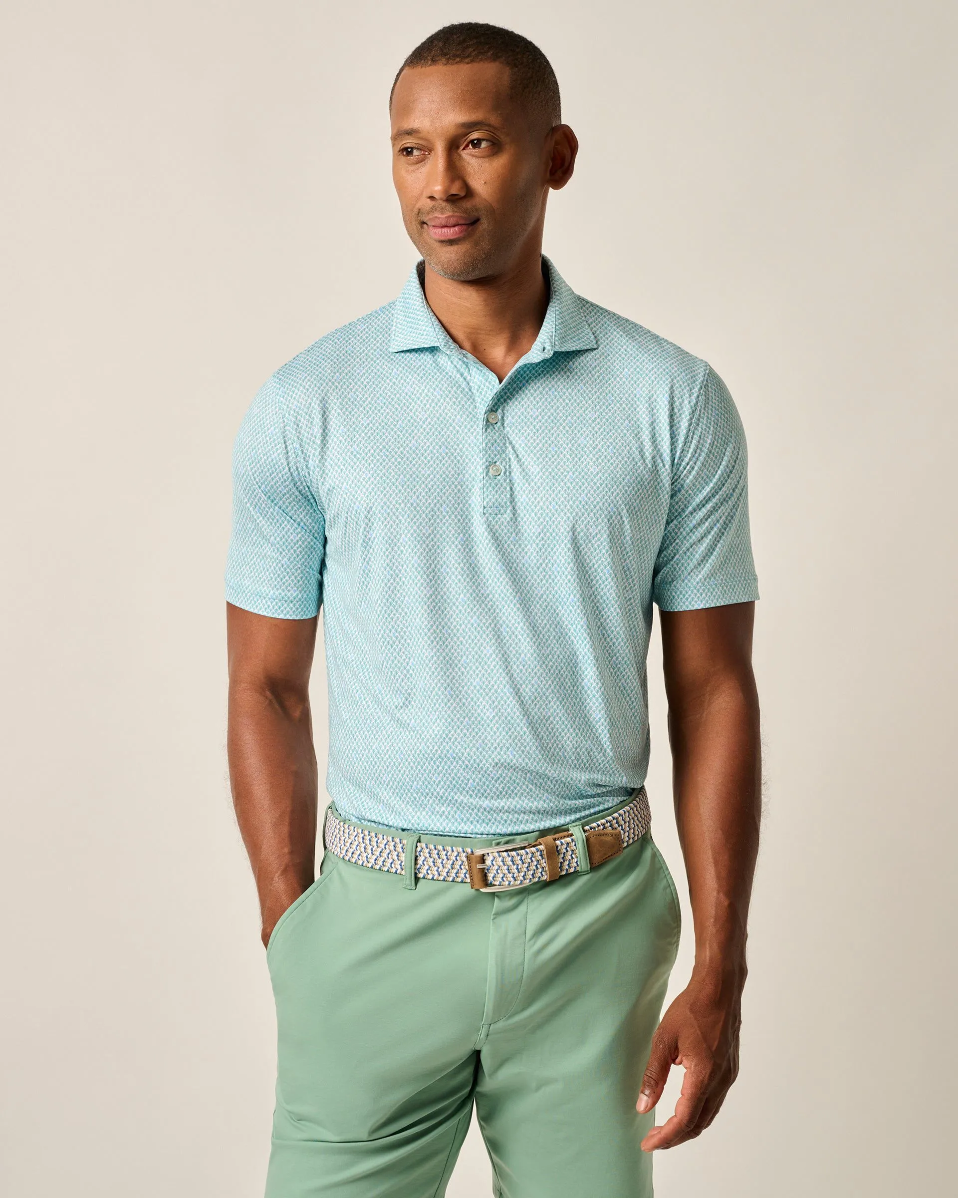 Featherweight Performance Polo - Fernando Print