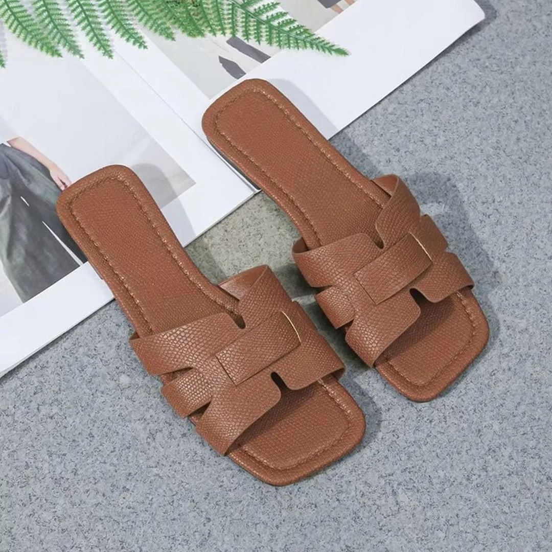 Febedress Summer Comfy Flat Slide Sandals