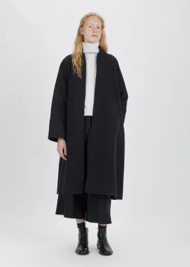 Felted Double Face Long Kimono Coat