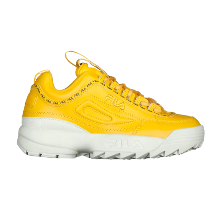 Fila Wmns Disruptor 2 Premium Repeat 'Canary Yellow' Sneakers