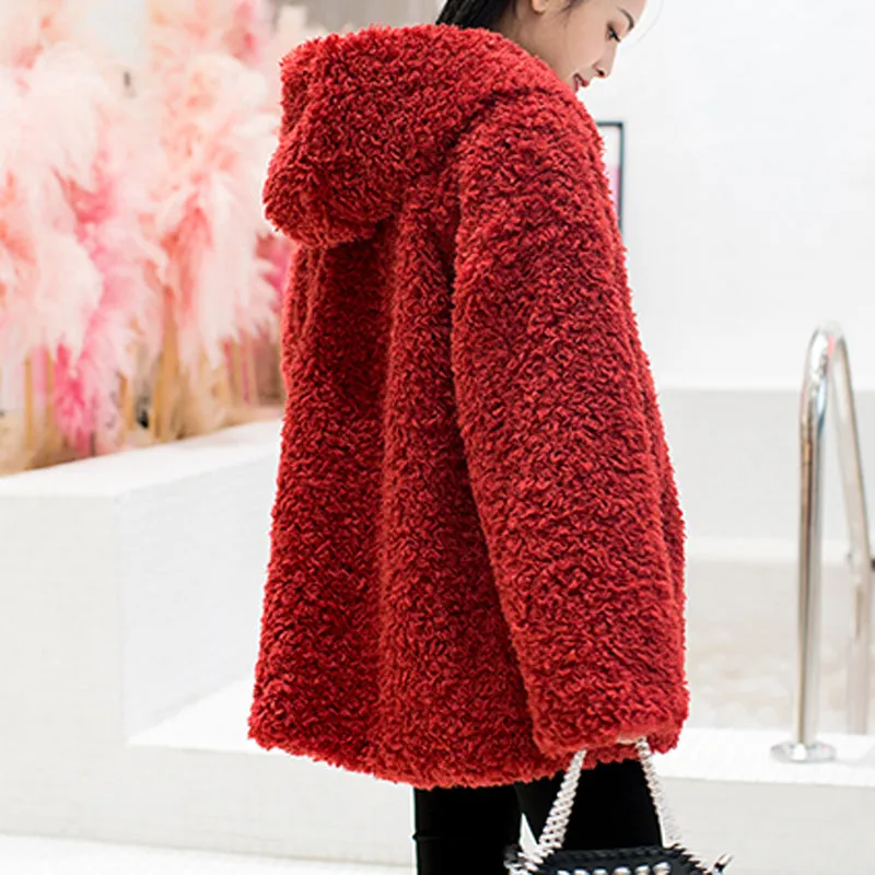 Fiona Faux Lambs Wool Jacket Coat