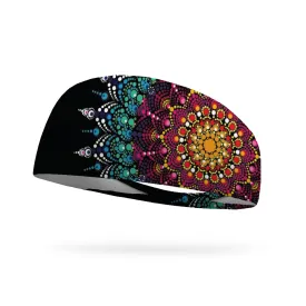 Fireburst Mandala Performance Wicking Headband