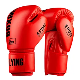 FIVING 6 -16oz  PU Leather Boxing Gloves Muay Thai Sandbag Training Gloves