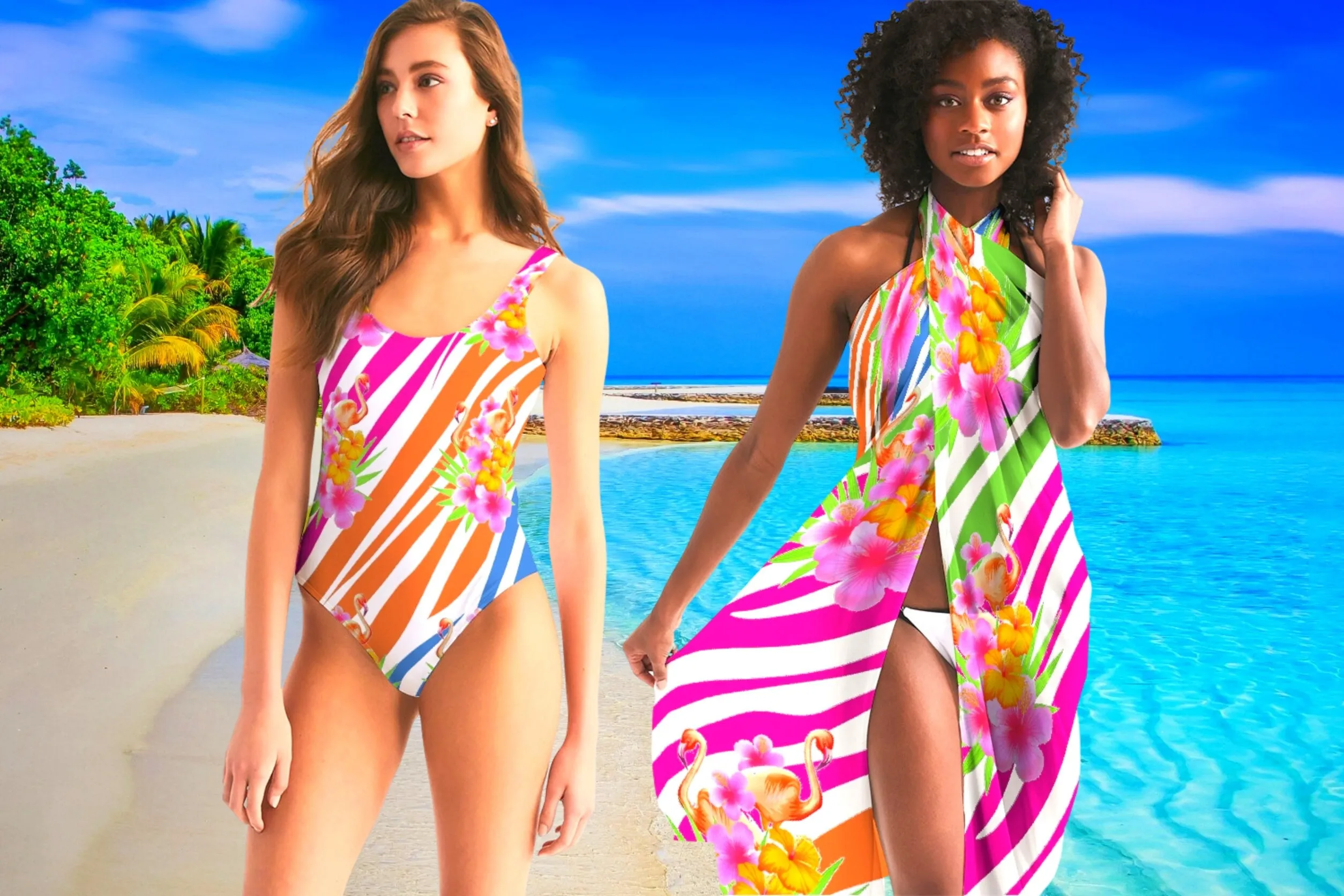 Flamingo Fiesta Women's One-Piece Swimsuit